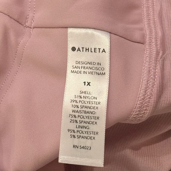 Athleta Run With It Textured 3.5" Short Space Dye Begonia Pink Size 1X Shorts - Picture 7 of 10